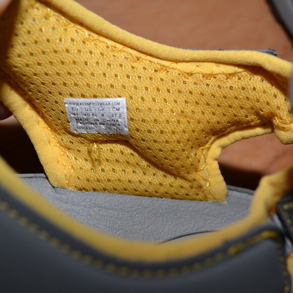 Keen Turia Sport Women's Gray/Yellow Waterproof Leather Water sandals 10.5 - Picture 8 of 8